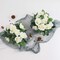 Rose Garlands Artificial Rose Vines, 4PCS(28.8FT) Fake Silk Flower Vines with Greenery Plants for Wedding, Home, Office, Arch, Garden Decoration (White)